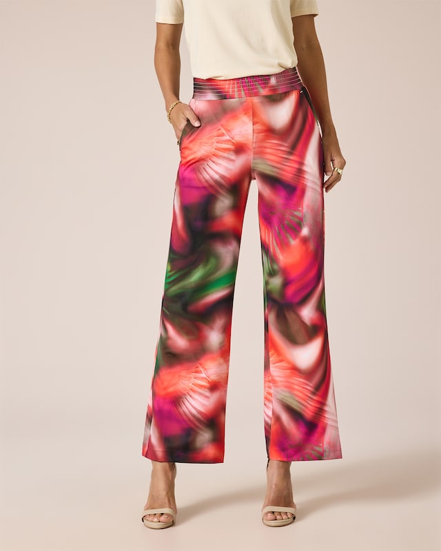 Schlupfhose mit Fantasie-Druckmix