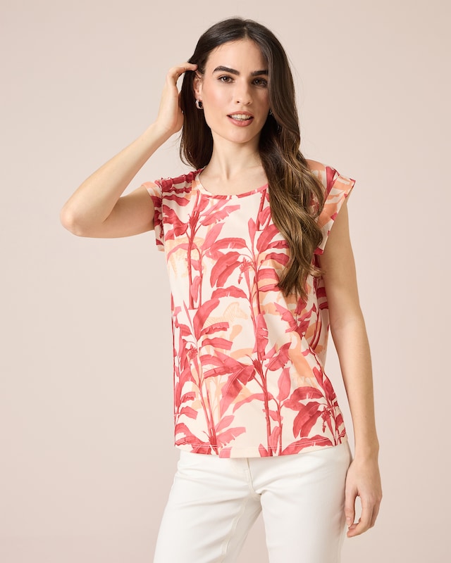 Shirt mit überschnittenen Schultern