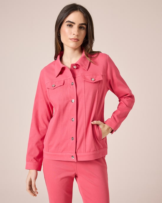Produktabbildung für Jacke Power Fit mit Druckknöpfen