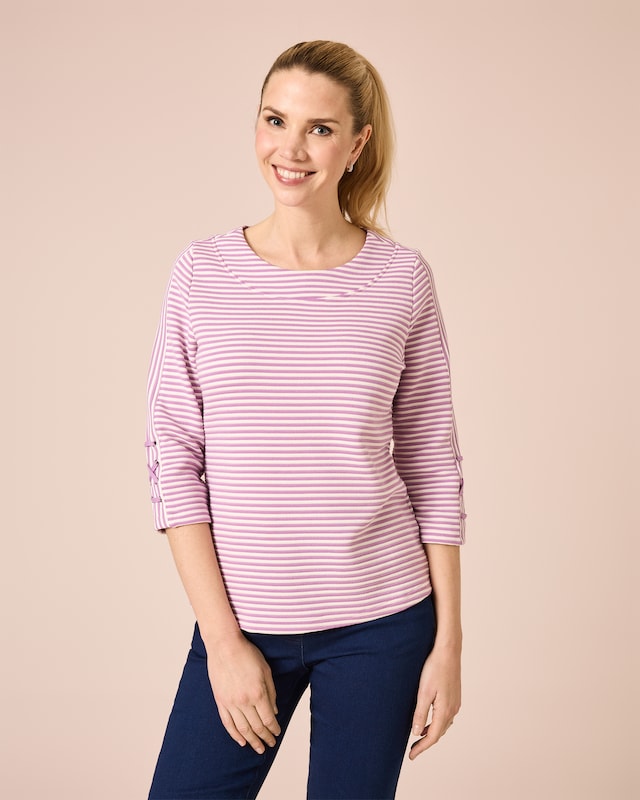 Lux Ottoman Sweater mit Streifen