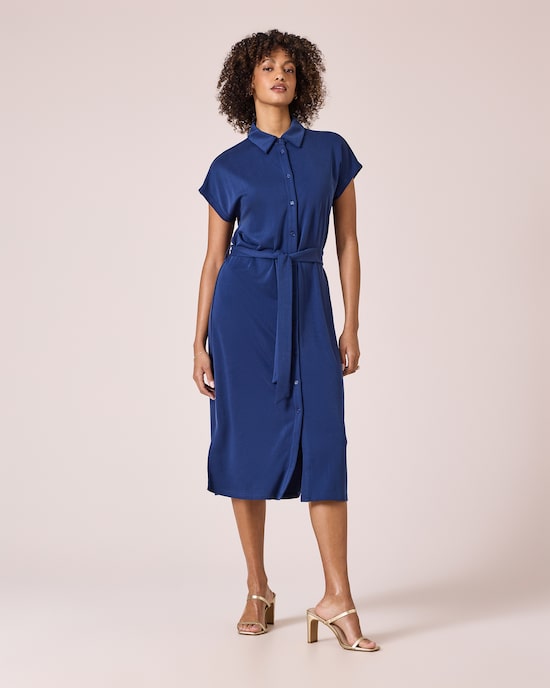 Produktabbildung für Kleid mit Bindegürtel