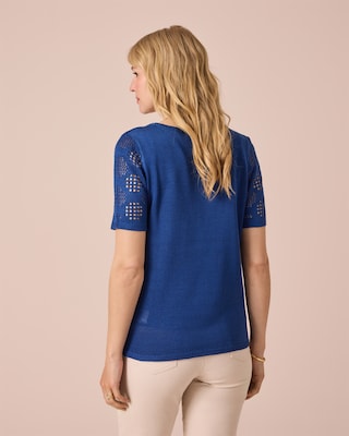 Produktabbildung 4 für Ajourpullover mit Halbarm