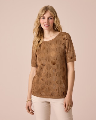 Produktabbildung 9 für Ajourpullover mit Halbarm