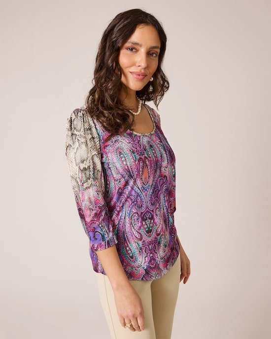 Produktabbildung für Shirt mit Paisley-Druck