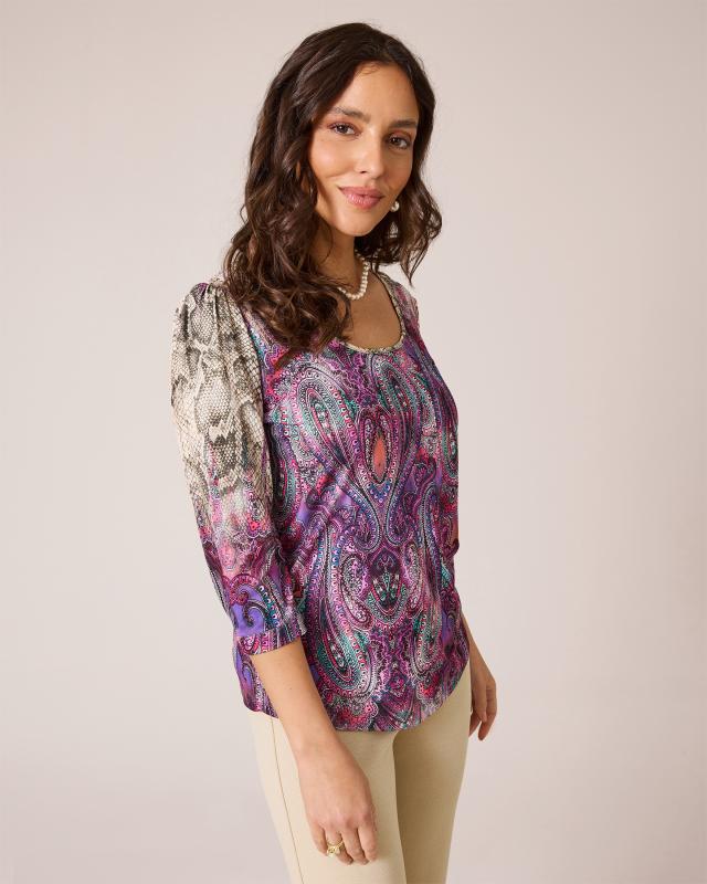 Shirt mit Paisley-Druck