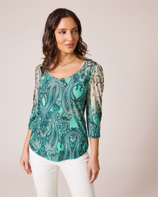 Shirt mit Paisley-Druck