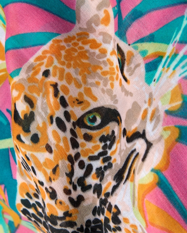 Tuch mit Leopardendruck