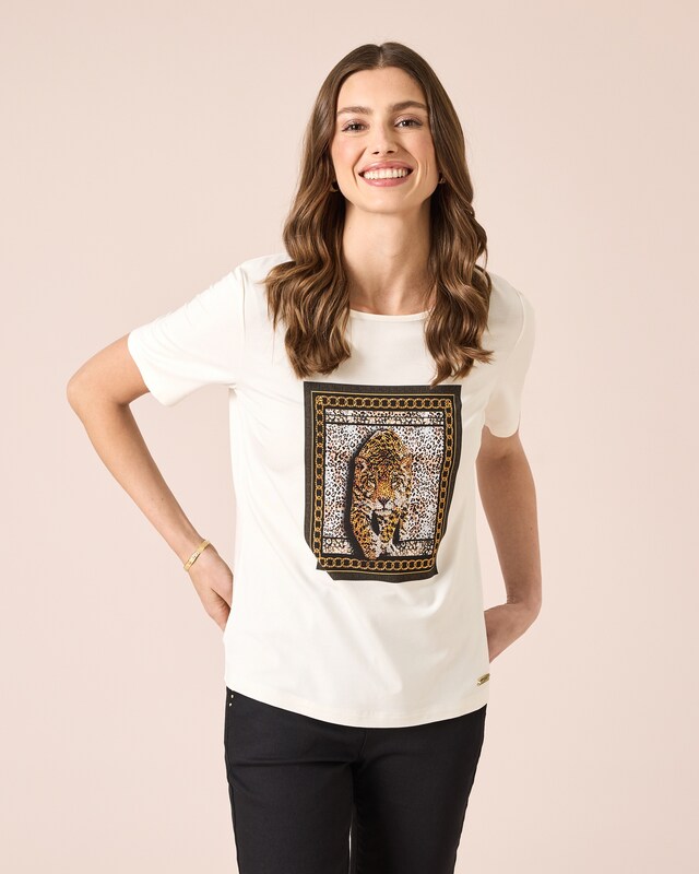 Shirt mit Leopard-Print
