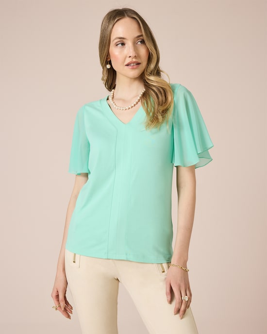 Produktabbildung für Bluse mit Flügelärmel