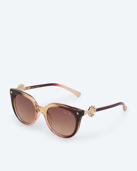 Produktabbildung für Sonnenbrille mit Blumen-Deko