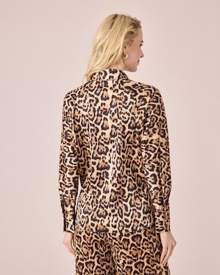 Produktabbildung 4 für Satinbluse mit Leodruck