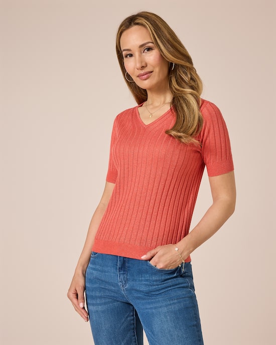 Produktabbildung für Pullover mit Metallgarn