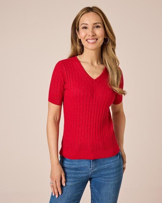 Produktabbildung für Pullover mit Metallgarn