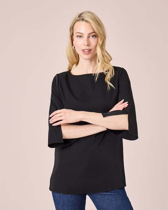 Produktabbildung für Shirt mit weiten Ärmeln