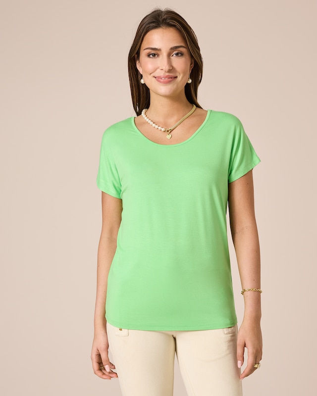 Shirt mit Spitze im Rücken