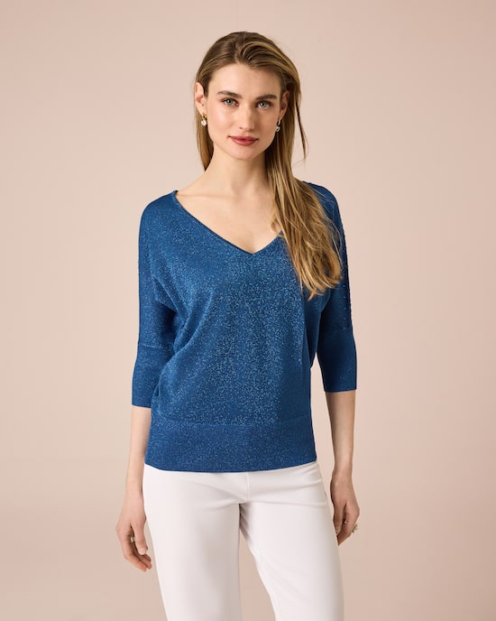 Produktabbildung für Pullover mit Glanzgarn