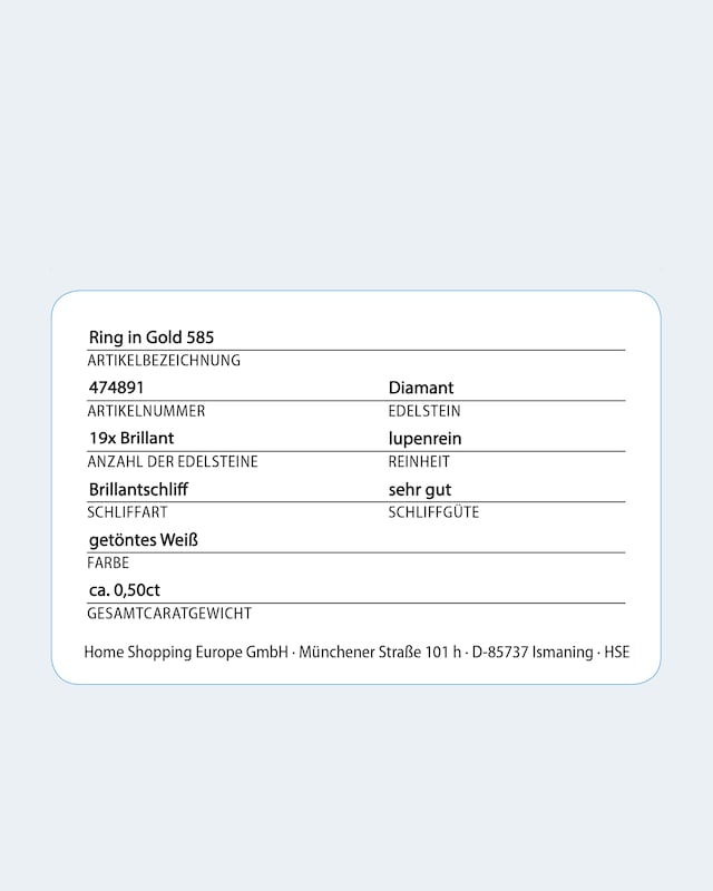 Brillantring 0,50 ct