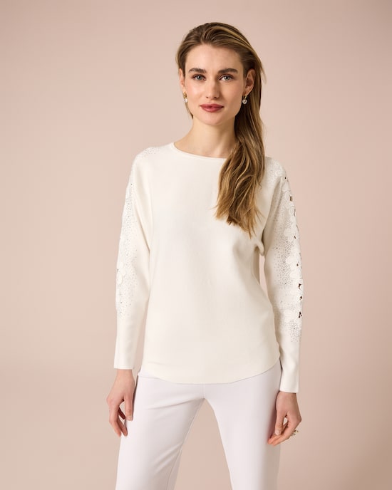 Produktabbildung für Pullover mit Fledermausärmeln