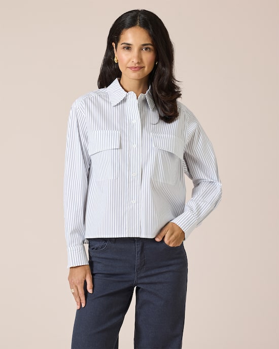 Produktabbildung für Bluse mit Streifen