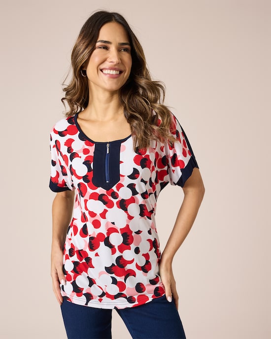 Produktabbildung für Shirt mit Reißverschluss