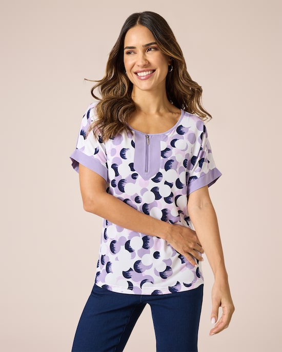 Produktabbildung für Shirt mit Reißverschluss