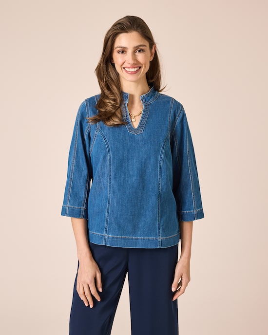 Produktabbildung für Denim Blusen-Shirt
