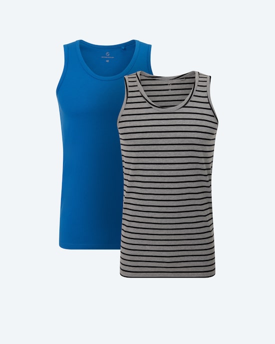 Produktabbildung für Tanktop Uni + Streifen, DP