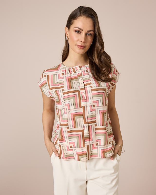 Bluse mit Print