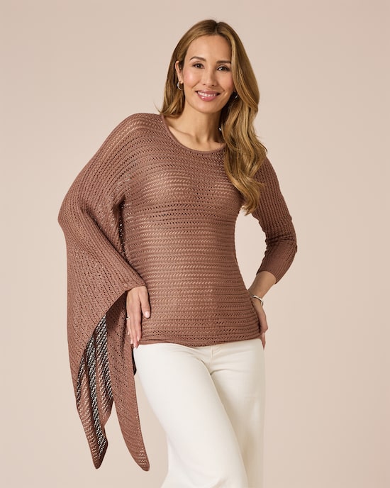 Produktabbildung für Pullover mit Cape-Arm