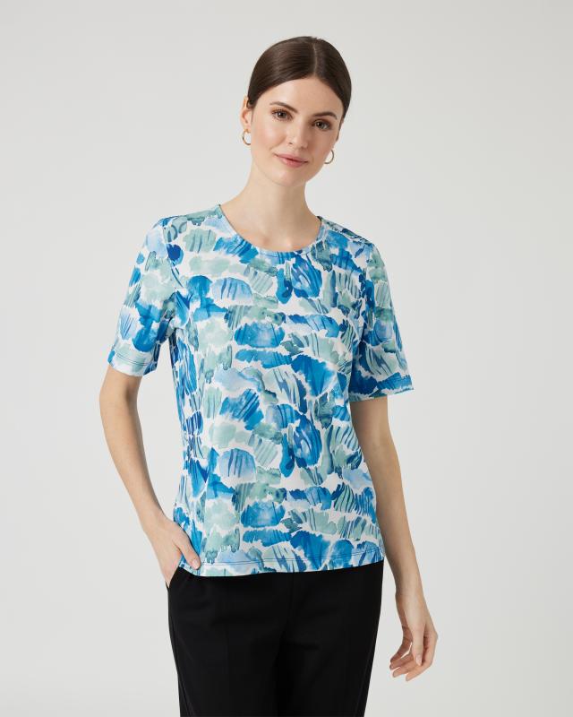 Shirt mit Aquarell-Print