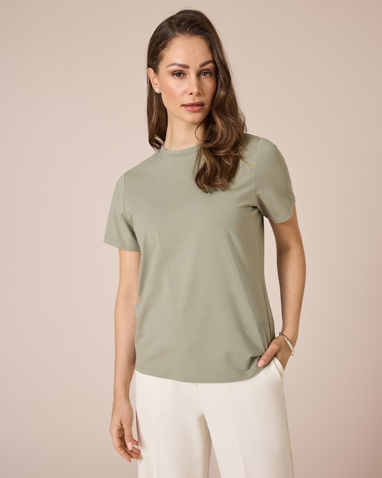 Produktabbildung für Basic-Shirt mit Baby-Baumwolle