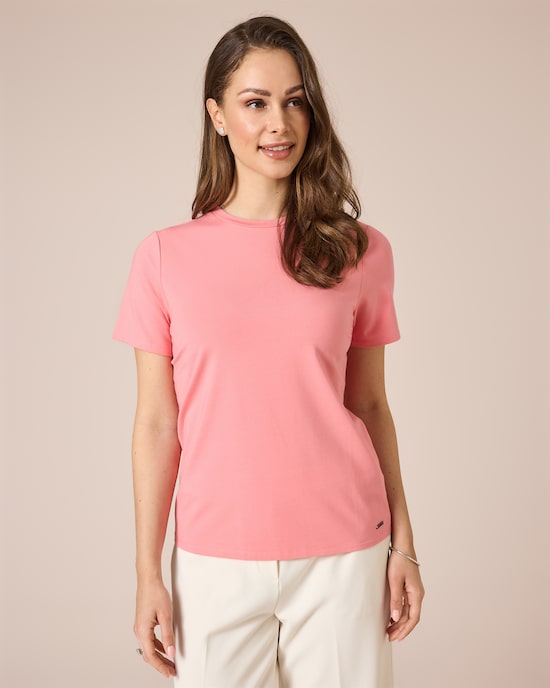 Produktabbildung für Basic-Shirt mit Baby-Baumwolle