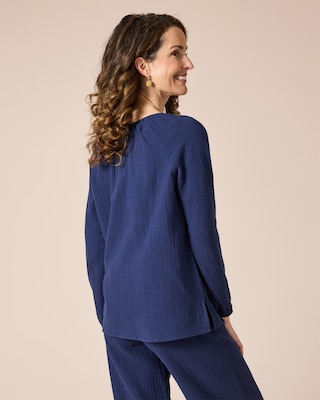 Produktabbildung 12 für Tunika-Bluse aus Musselin