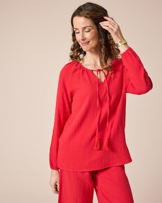 Produktabbildung 2 für Tunika-Bluse aus Musselin