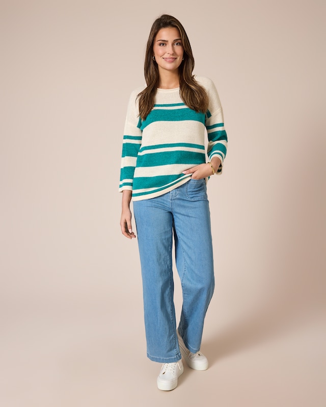 Pullover aus Bändchengarn