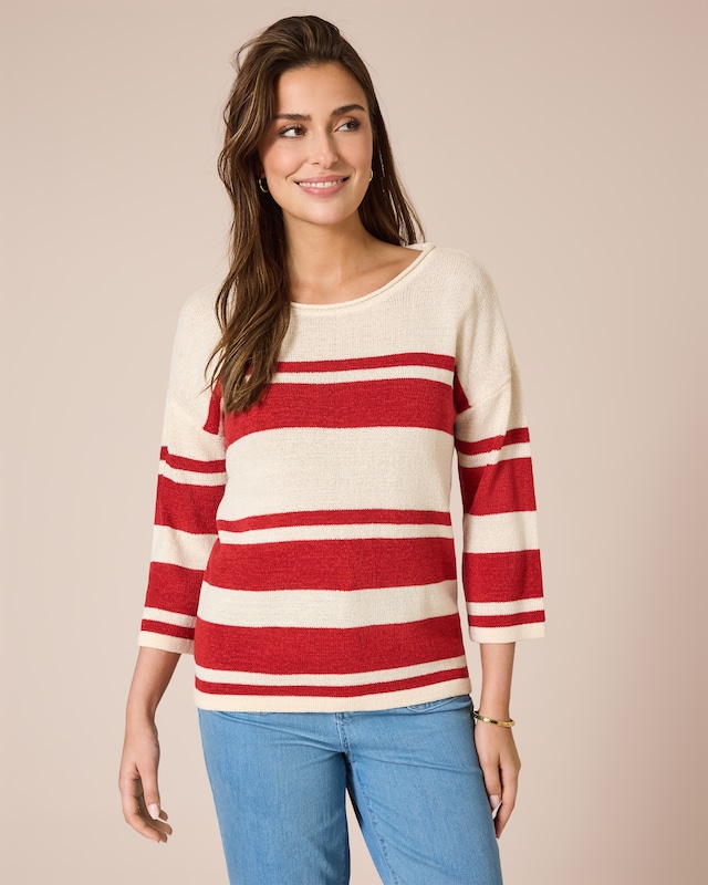Pullover aus Bändchengarn