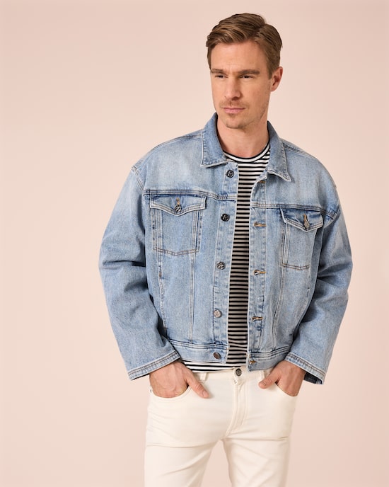 Produktabbildung für Jeansjacke mit Knöpfen