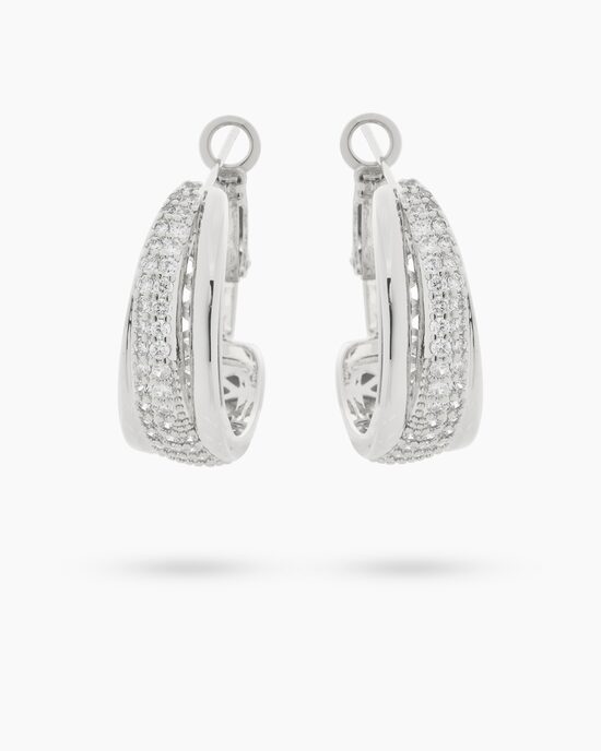 Produktabbildung für Creolen mit Zirkonia