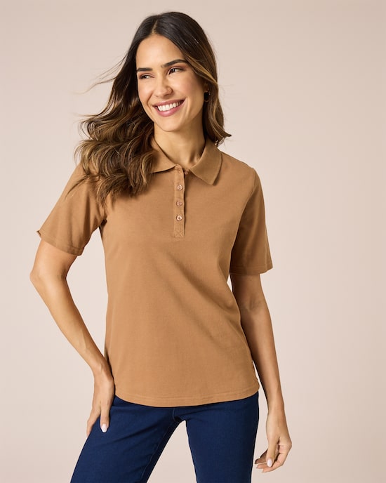 Produktabbildung für Poloshirt aus Piqué, DP