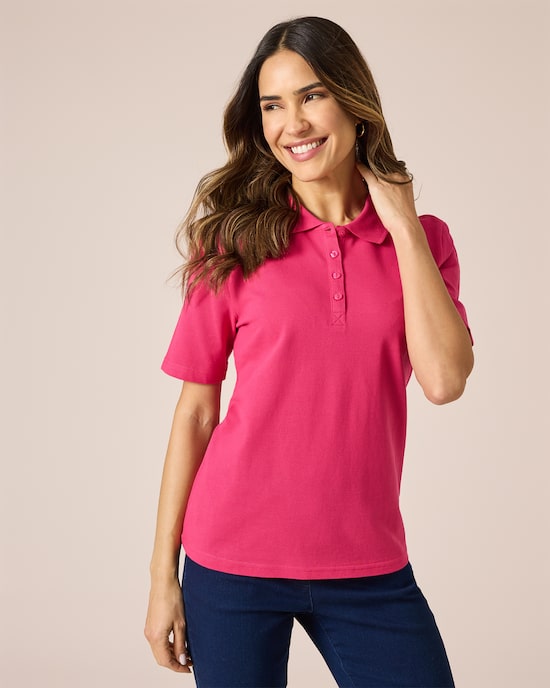 Produktabbildung für Poloshirt aus Piqué, DP