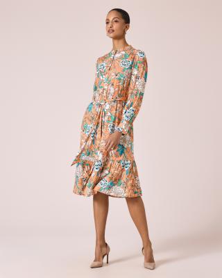 Produktabbildung für Kleid mit Bindegürtel