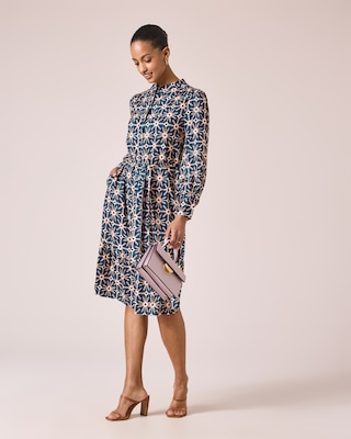 Produktabbildung 4 für Kleid mit Bindegürtel