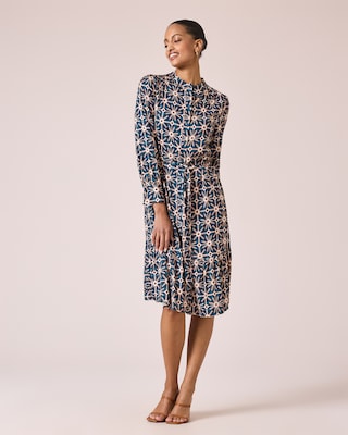 Produktabbildung 3 für Kleid mit Bindegürtel