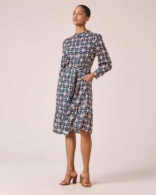 Produktabbildung 2 für Kleid mit Bindegürtel