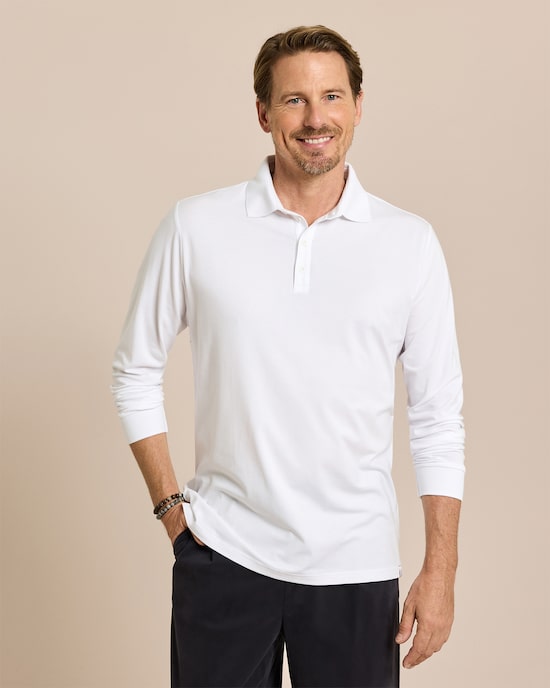 Produktabbildung für Langarm-Poloshirt