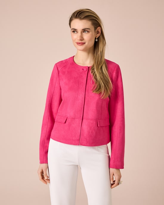 Produktabbildung für Jacke im Velours-Look