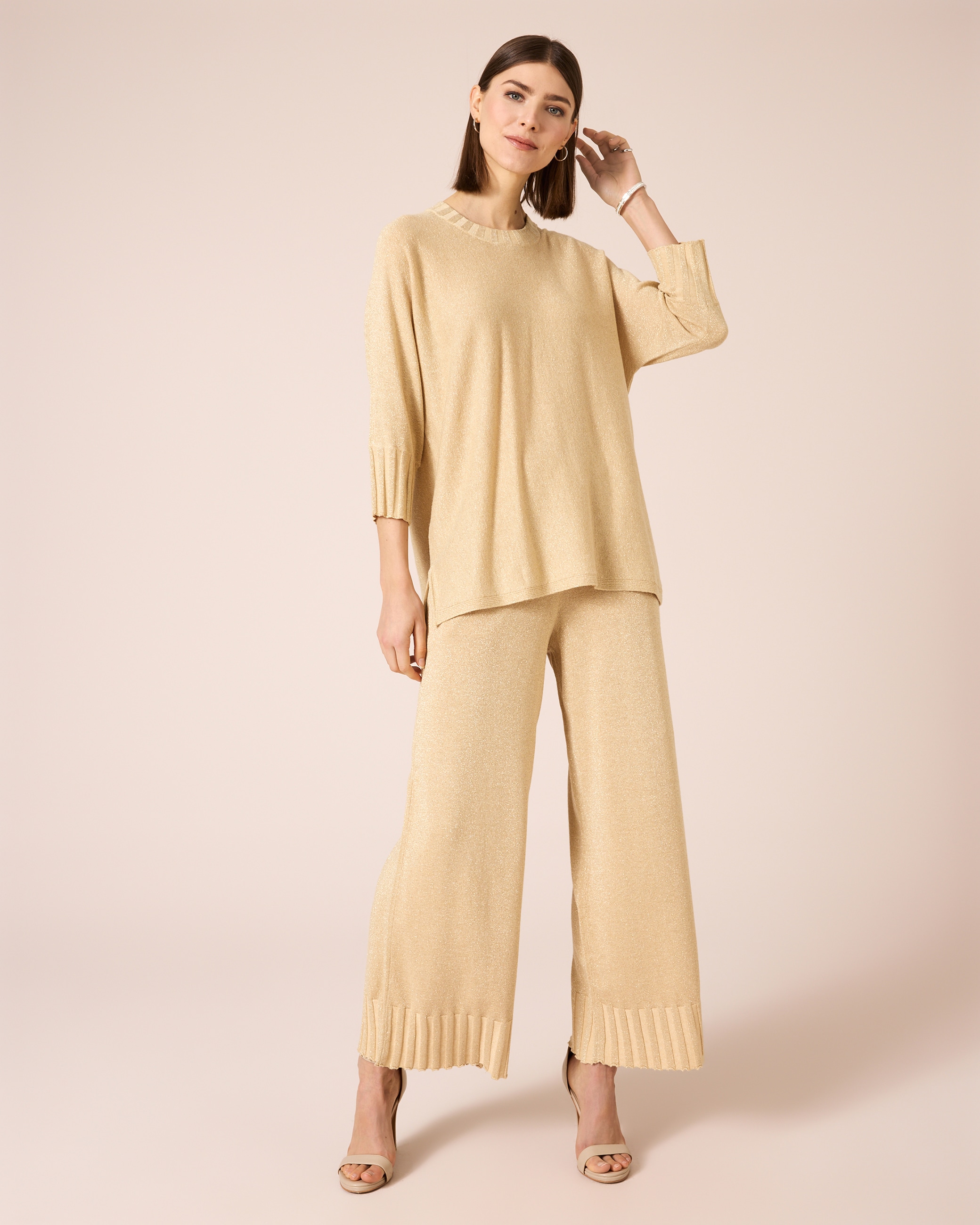 Produktabbildung für Strickset mit Metallgarn, 2tlg.