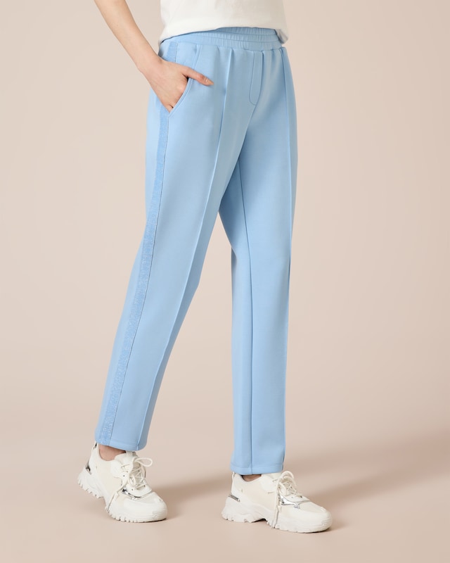 Jerseyhose mit Glitzerstreifen