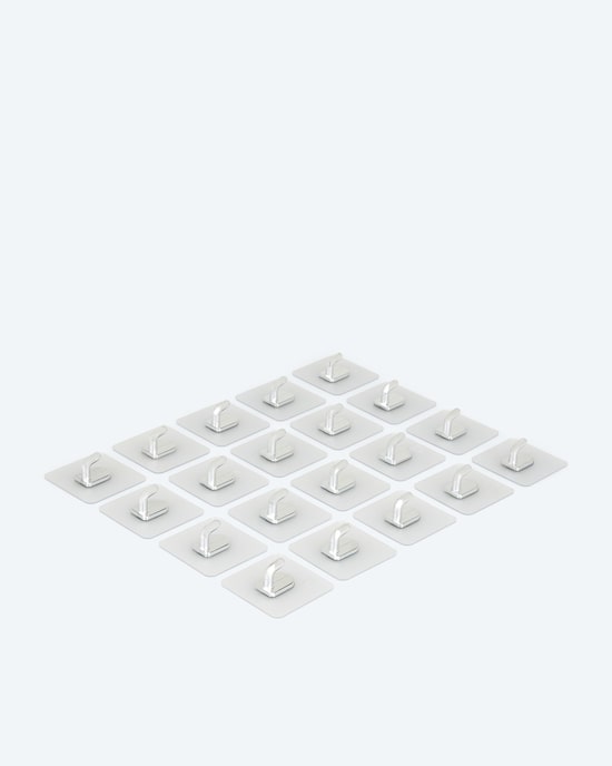 Produktabbildung für Magische Haken "Mini Chrom", 20tlg. Set