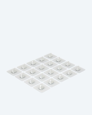 Produktabbildung 1 für Magische Haken "Mini Chrom", 20tlg. Set
